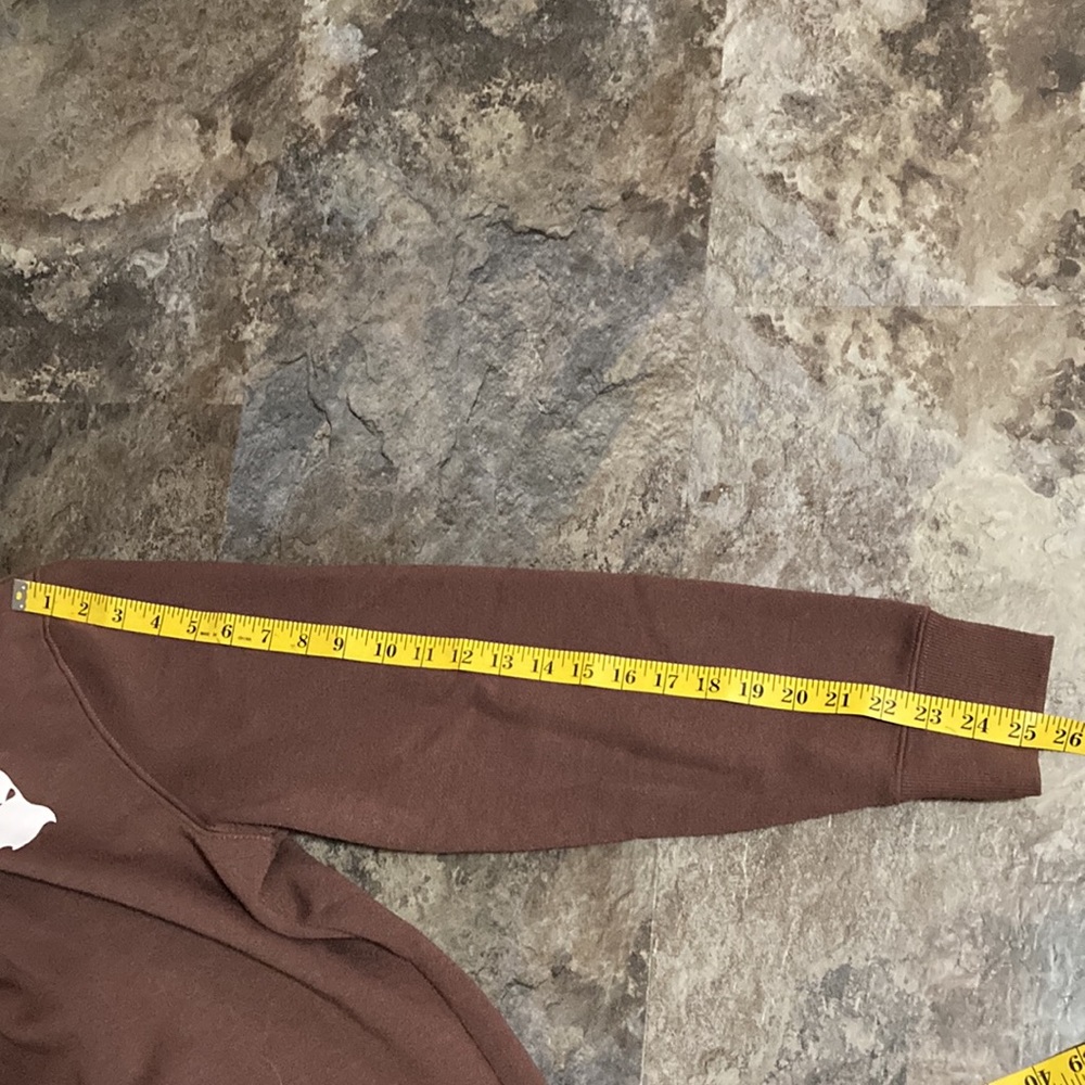Men’s ‘Ghost’ Hooded Sweatshirt- Brown- (L) - Picture 5 of 6